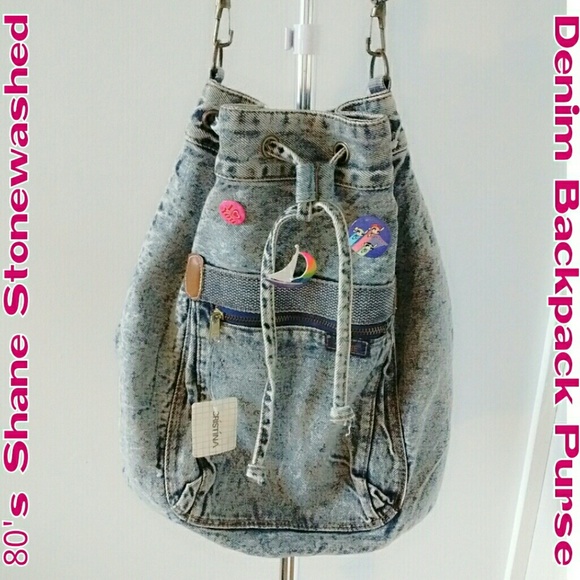 jean backpack purse
